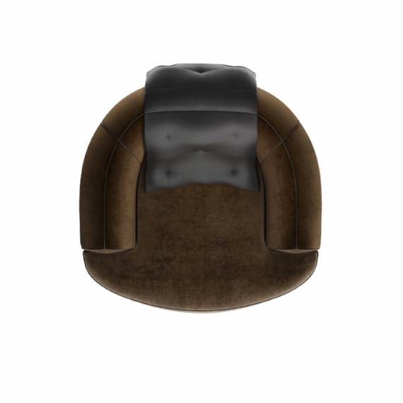 Fabric - Brown / Leather Accessory - Black