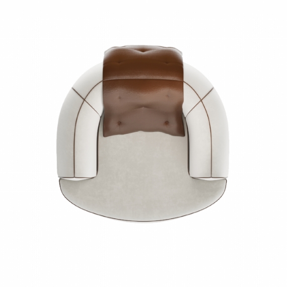 Fabric - Off White / Leather Accessory - Chestnut